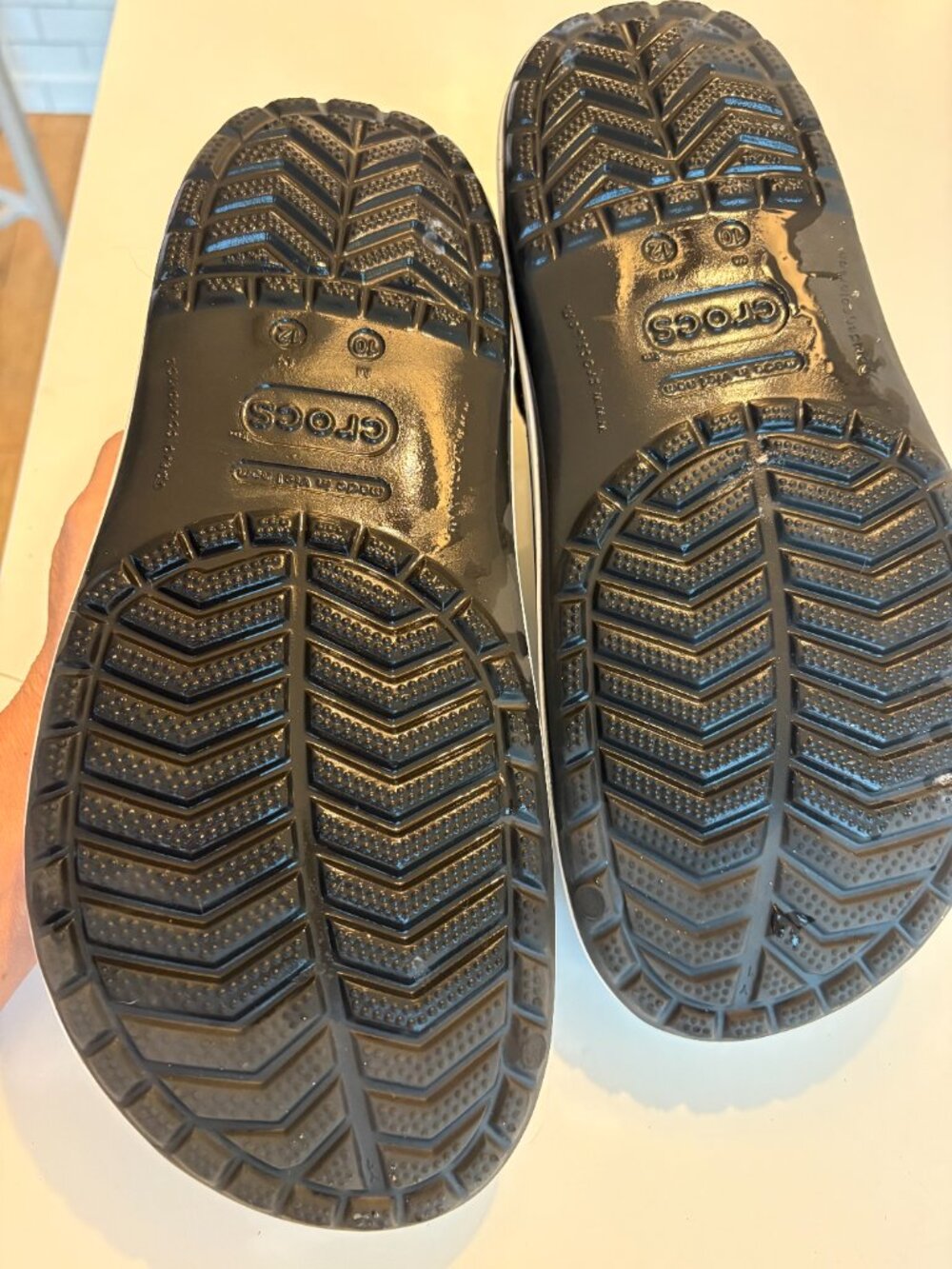 Crocs Crocband Black Clogs NWOT | Men's 10 / Women's 12 | Unworn - Picture 5 of 5